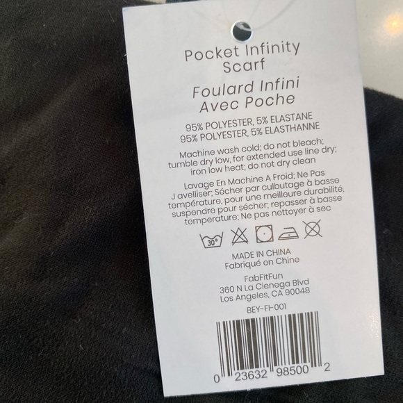 NWT - Beyond Yoga Infinity Hidden Pocket Scarf - Picture 8 of 11